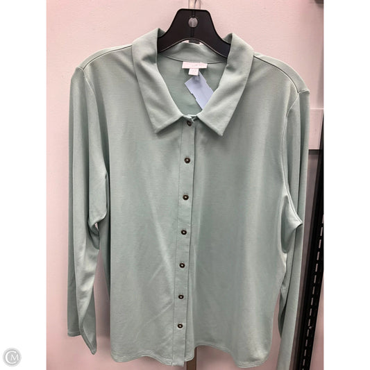 Top Long Sleeve By J. Jill In Teal, Size: Lp
