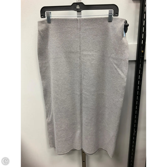 Skirt Midi By Zara In Grey, Size: L