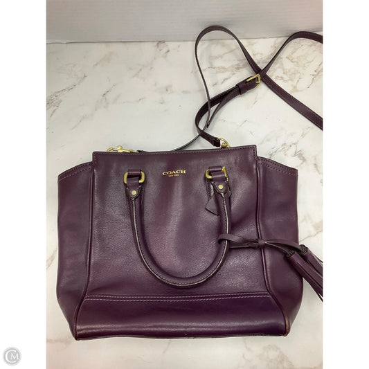 Handbag Designer By Coach, Size: Small