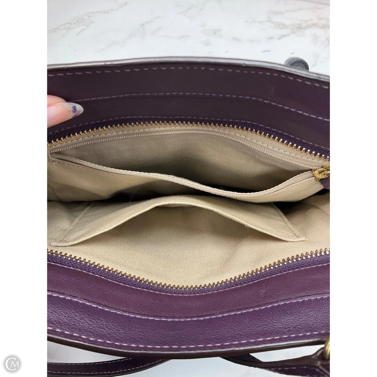 Handbag Designer By Coach, Size: Small