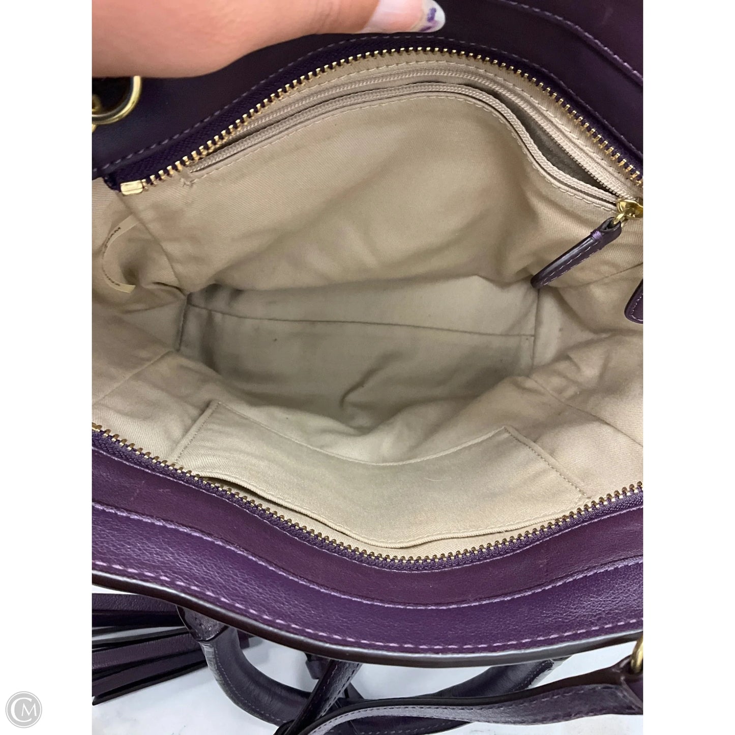 Handbag Designer By Coach, Size: Small