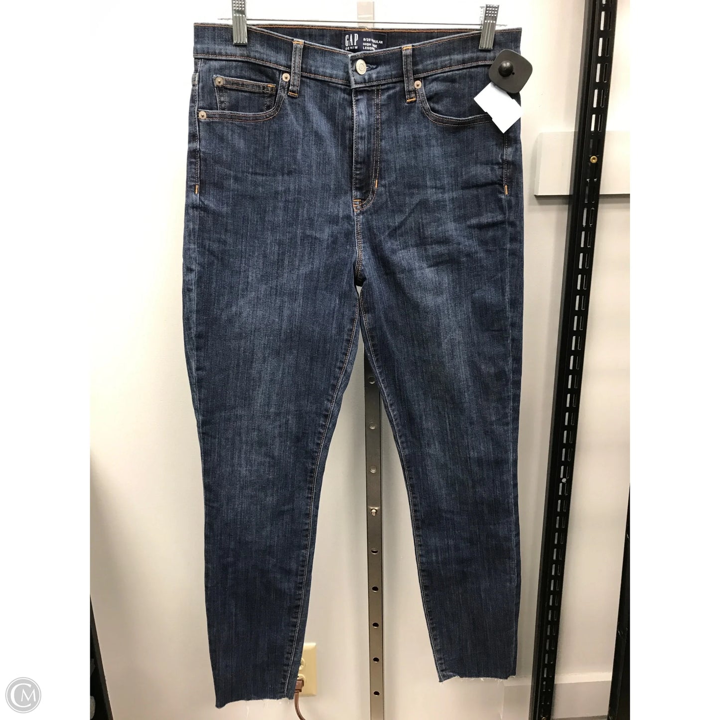 Jeans Skinny By Gap In Blue Denim, Size: 8
