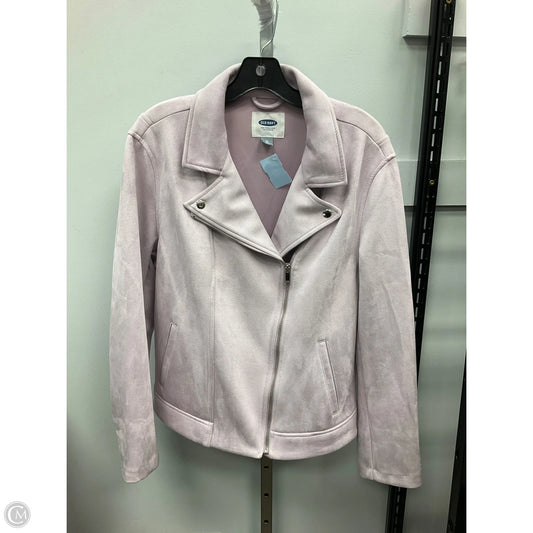 Jacket Moto By Old Navy In Purple, Size: Xl