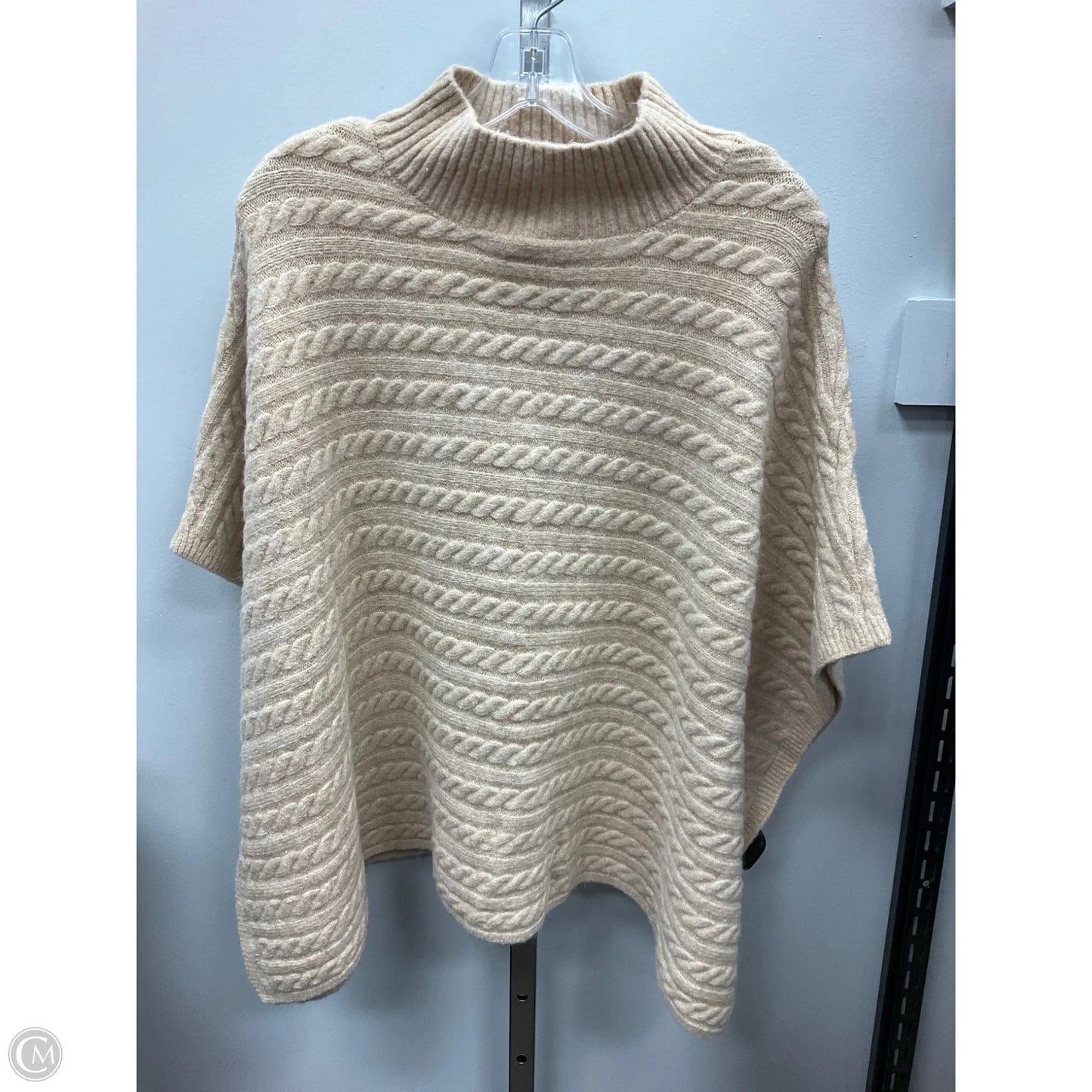 Poncho By Beachlunchlounge In Cream, Size: Xl