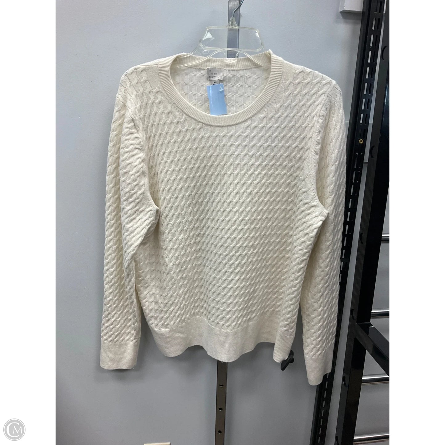 Sweater By A New Day In Cream, Size: Xl