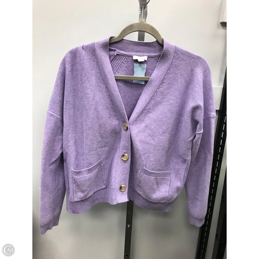Sweater Cardigan By J. Jill In Purple, Size: Mp