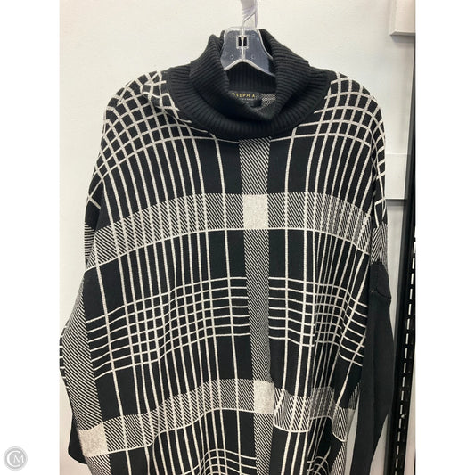 Sweater By Joseph A. In Black & Grey, Size: 1x
