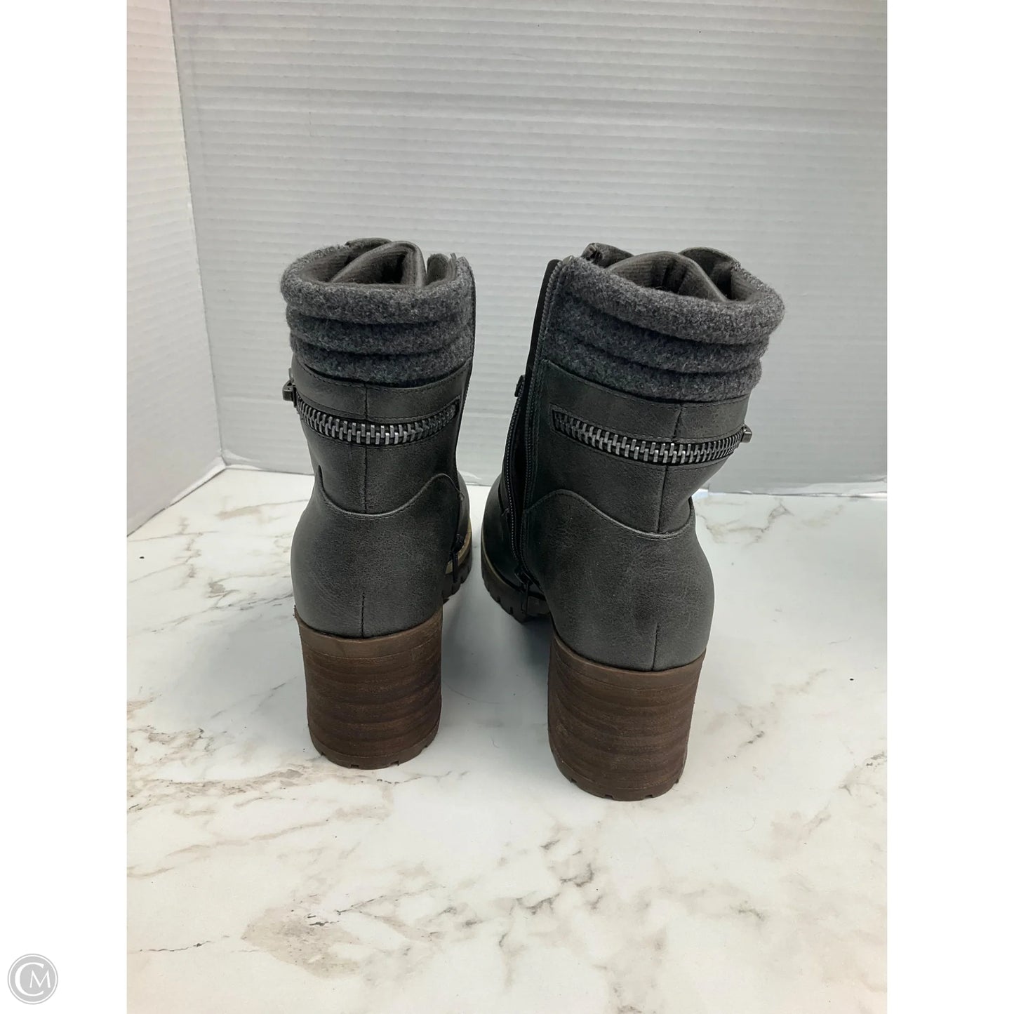 Boots Combat By Clothes Mentor In Grey, Size: 8