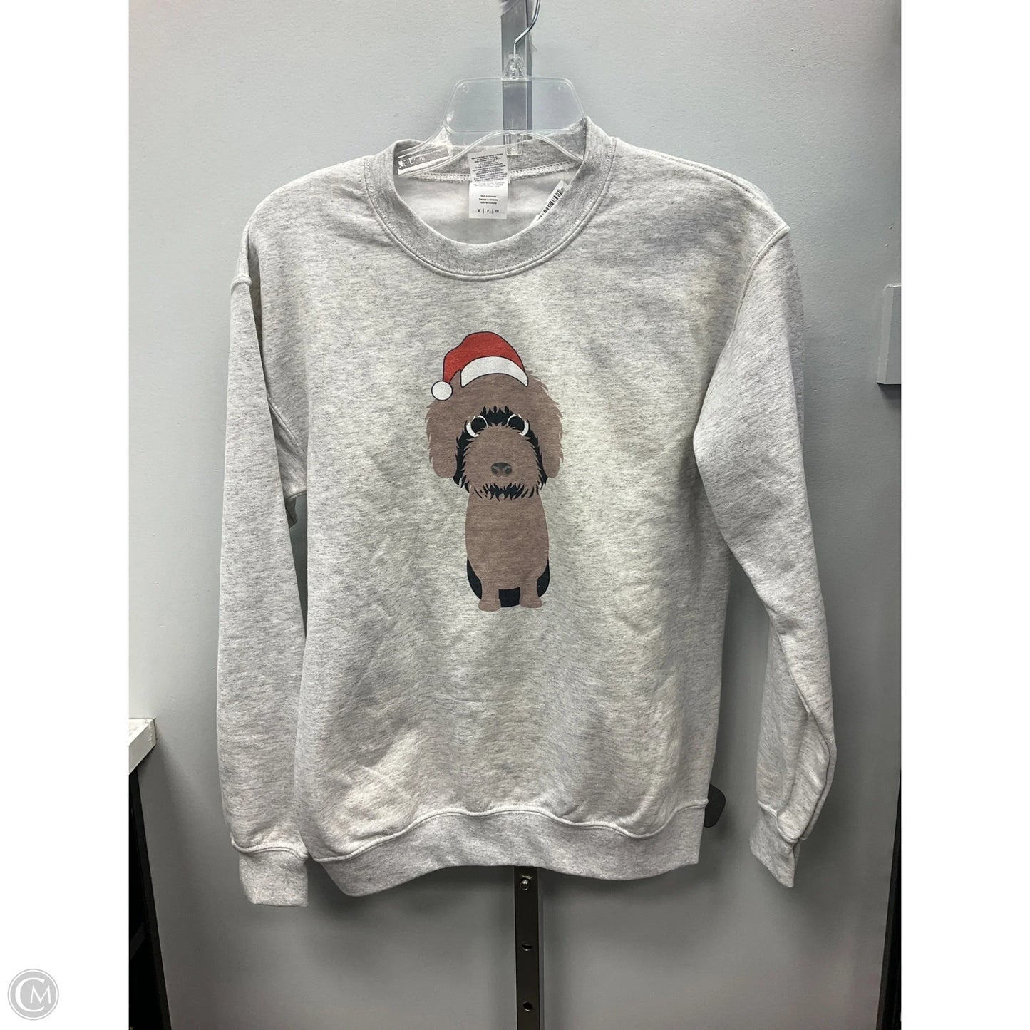 Sweatshirt Crewneck By Gildan In Grey, Size: S