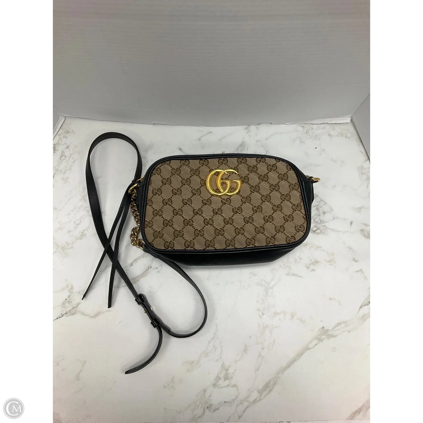 Crossbody Luxury Designer By Gucci, Size: Large