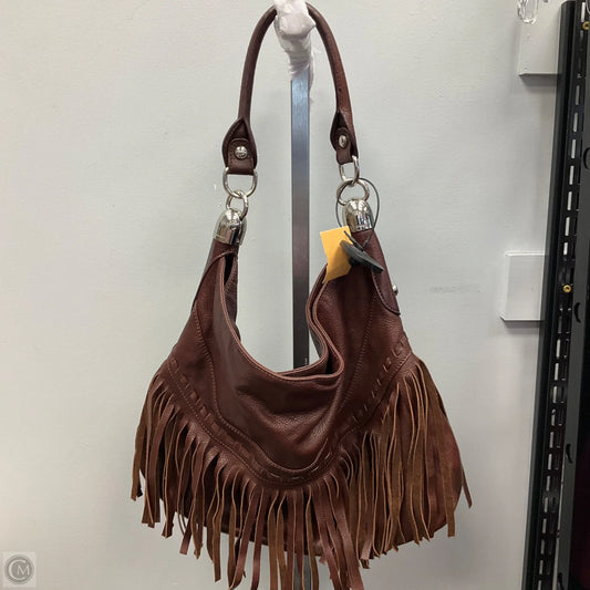 Handbag Leather By B. Makowsky, Size: Large