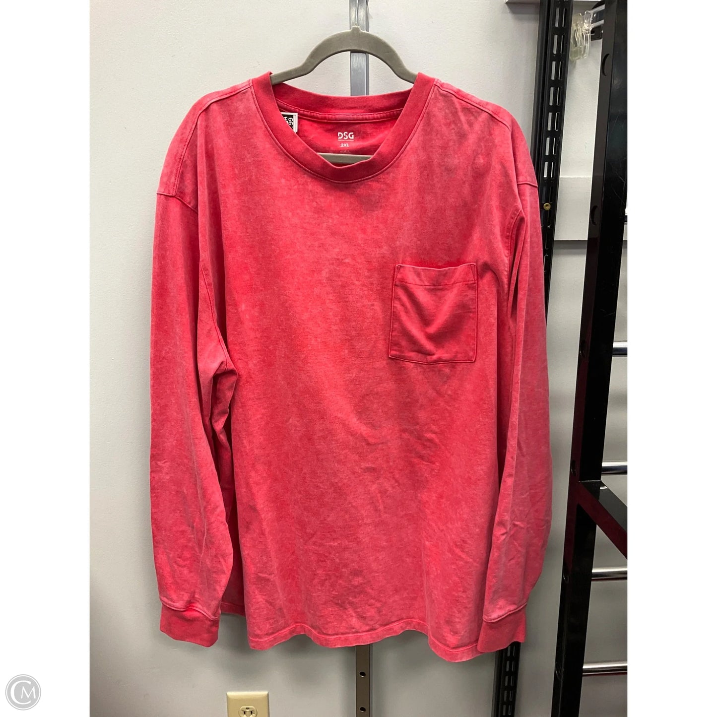 Top Long Sleeve By Dsg Outerwear In Red, Size: 2x