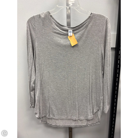 Top Long Sleeve Basic By Old Navy In Grey, Size: M