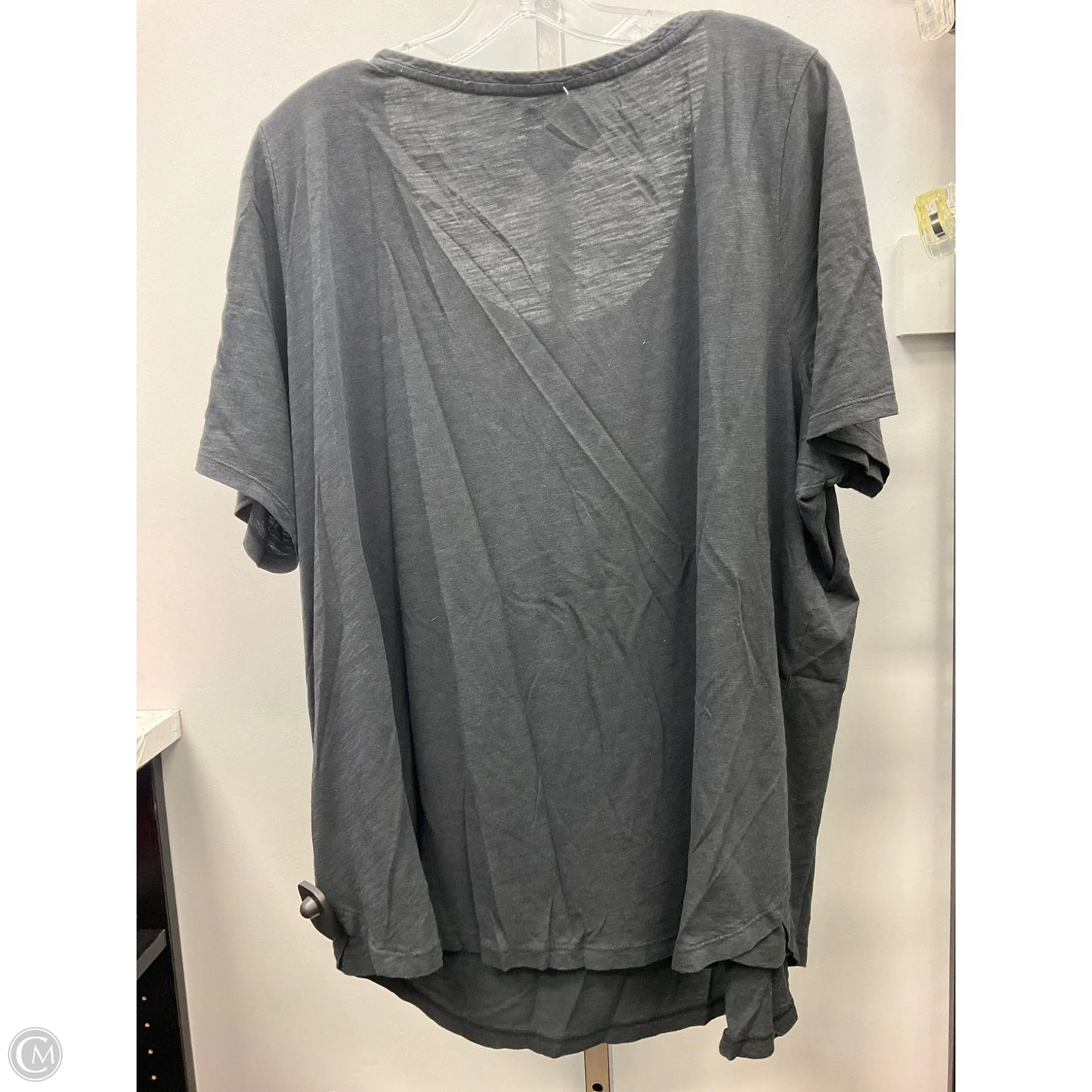 Top Short Sleeve Basic By Lands End In Black, Size: 2x