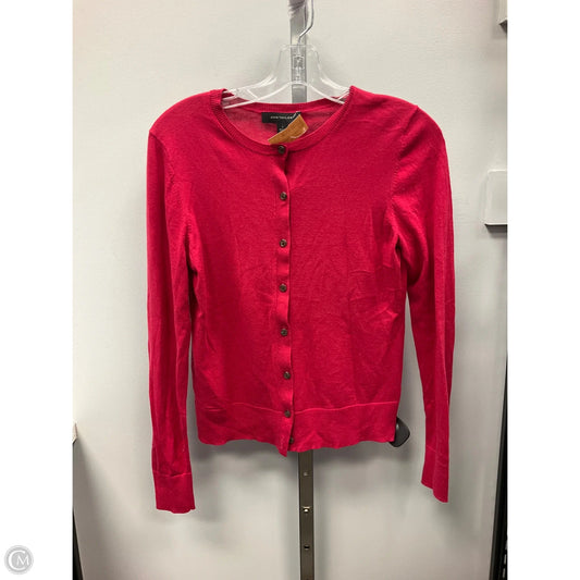 Sweater Cardigan By Ann Taylor In Pink, Size: S