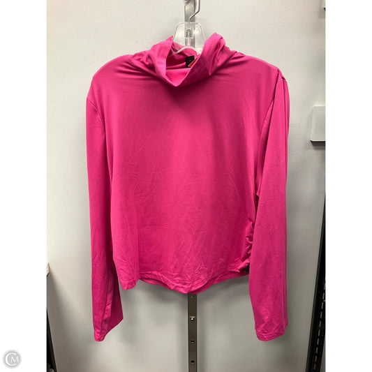Top Long Sleeve By Shein In Pink, Size: 3x