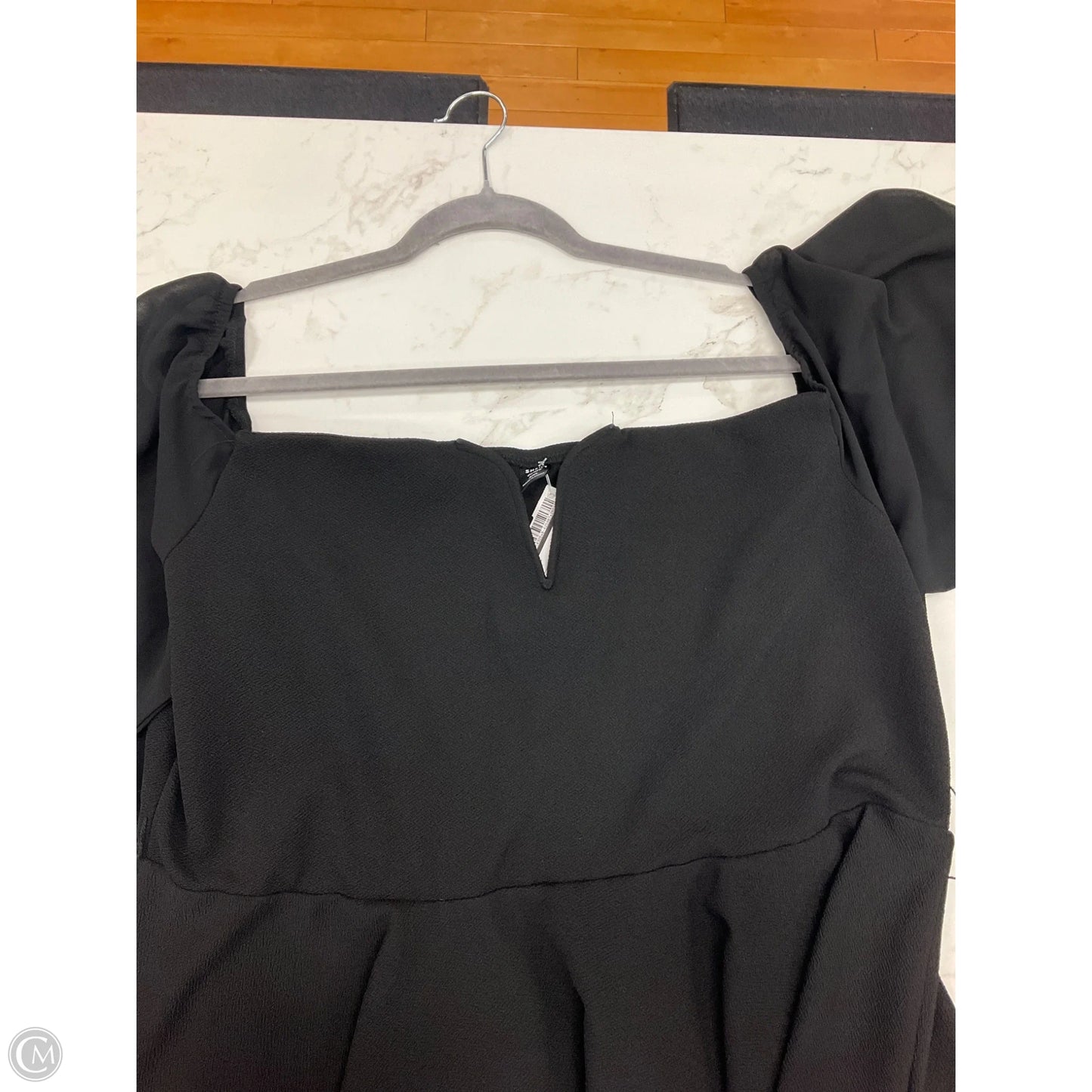 Top Short Sleeve By Shein In Black, Size: 2x