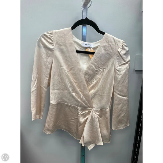 Blouse 3/4 Sleeve By Bailey 44 In Cream, Size: S