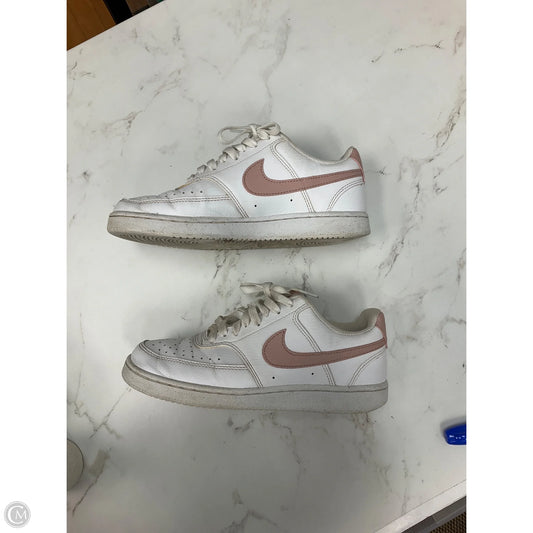 Shoes Sneakers By Nike In Cream & Pink, Size: 7