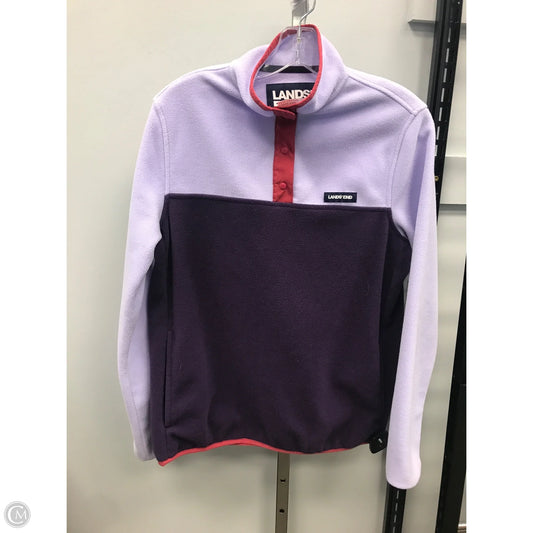 Jacket Fleece By Lands End In Purple, Size: S