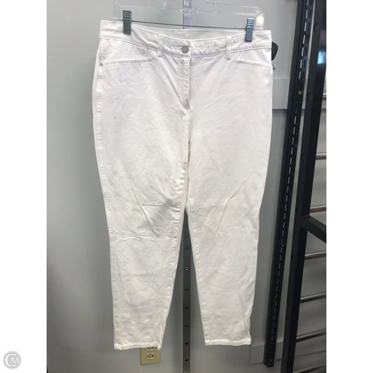 Jeans Jeggings By Chicos In White, Size: M