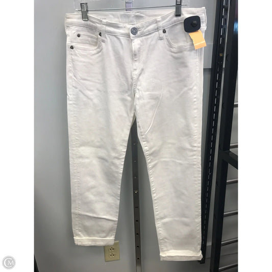 Jeans Boyfriend By Kut In Cream, Size: 12