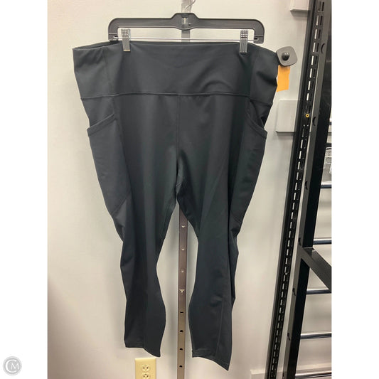 Athletic Leggings By Yogalicious In Black, Size: 3x