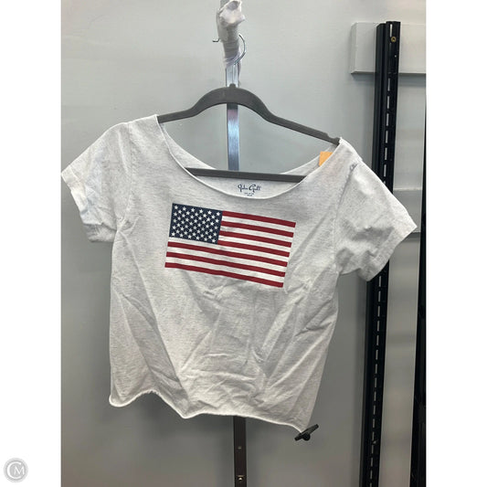 Top Short Sleeve Basic By John Galt In Grey, Size: S