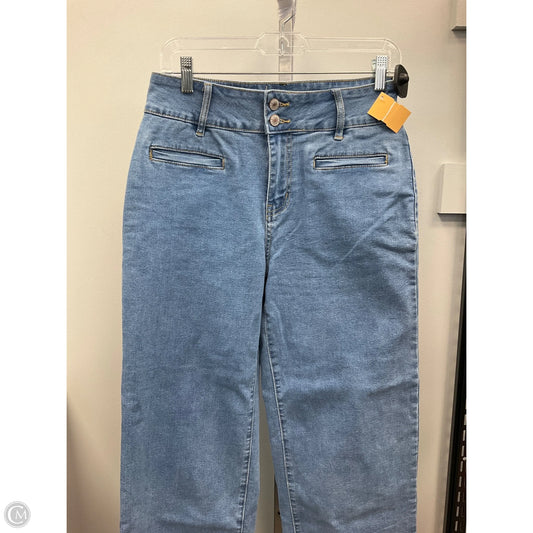 Jeans Wide Leg By Clothes Mentor In Blue Denim, Size: 10