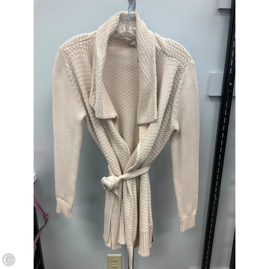 Sweater Cardigan By Dockers In Cream, Size: Sp