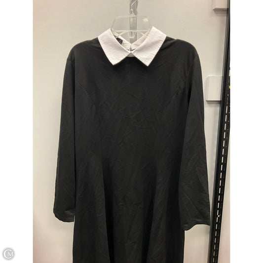 Dress Casual Midi By Clothes Mentor In Black & White, Size: L