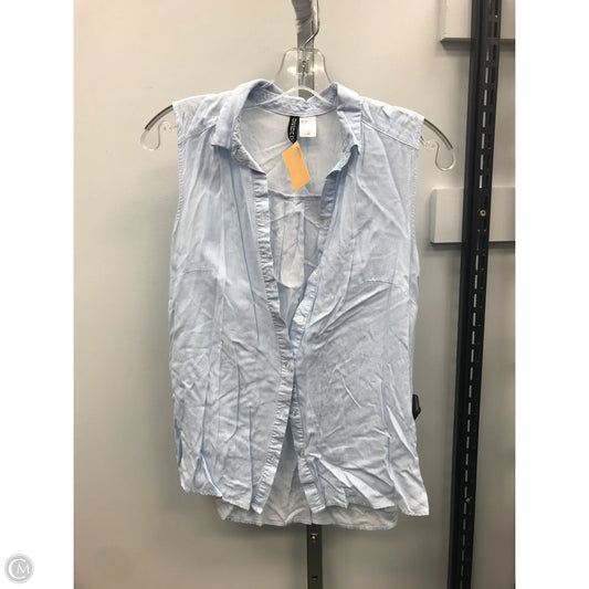 Top Sleeveless By Divided In Striped Pattern, Size: 4