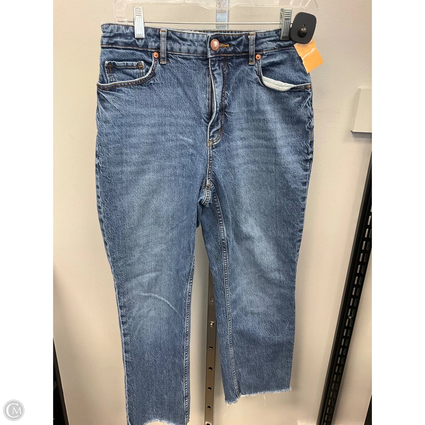 Jeans Straight By Loft In Blue Denim, Size: 4