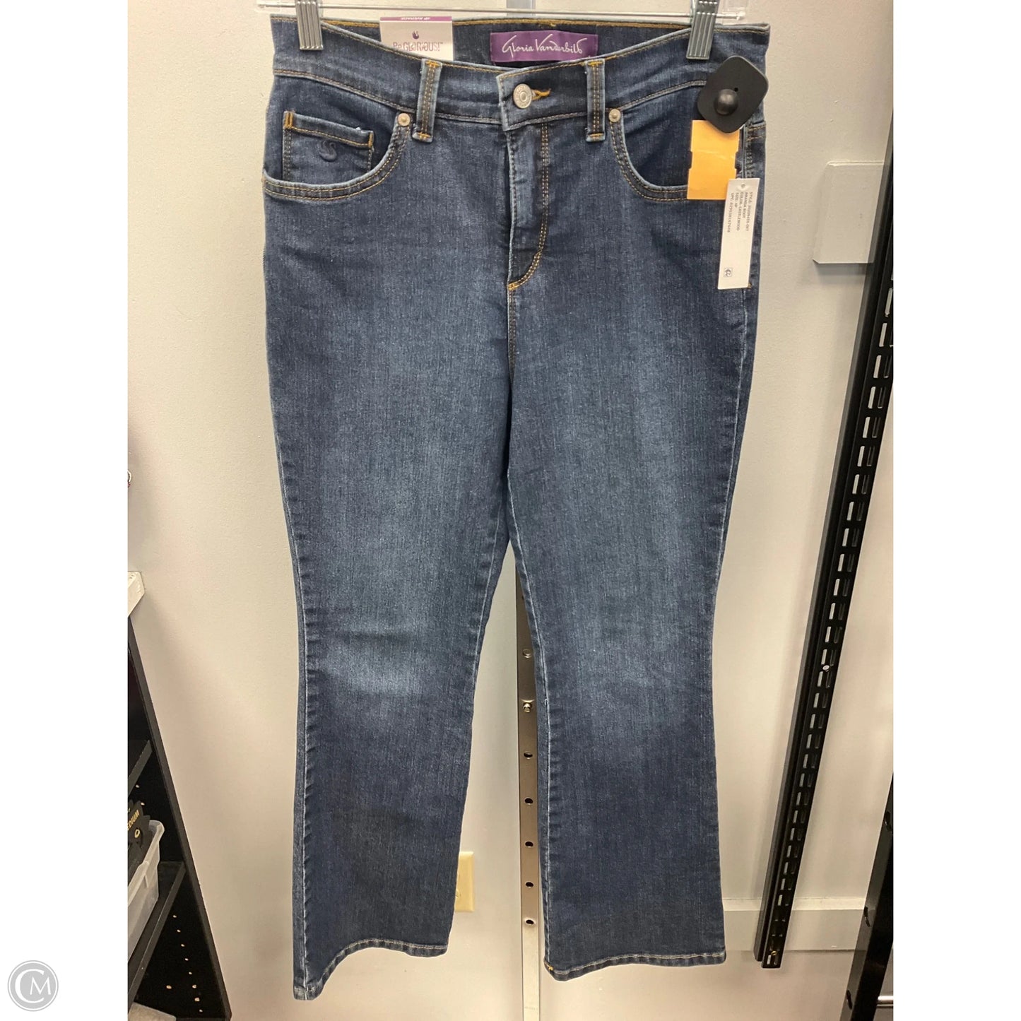 Jeans Flared By Gloria Vanderbilt In Blue Denim, Size: 4p