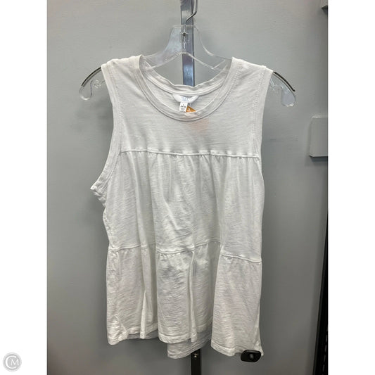 Tank Top By Time And Tru In White, Size: L