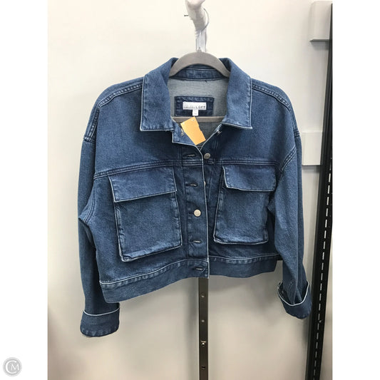 Jacket Denim By Loft In Blue Denim, Size: Mp