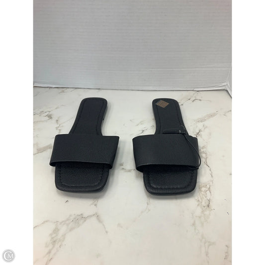 Sandals Flip Flops By Clothes Mentor In Black, Size: 8.5