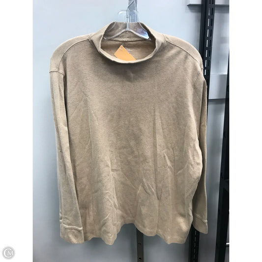 Top Long Sleeve By Lands End In Cream, Size: 2x