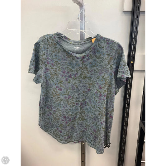 Top Short Sleeve Basic By Old Navy In Floral Print, Size: Xl