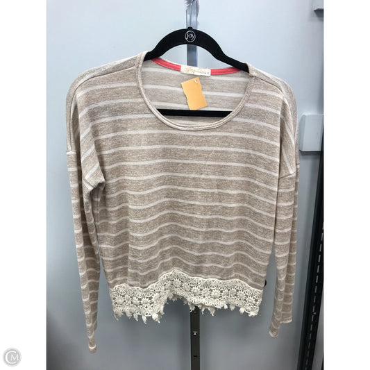 Top Long Sleeve By Rewind In Striped Pattern, Size: Xl