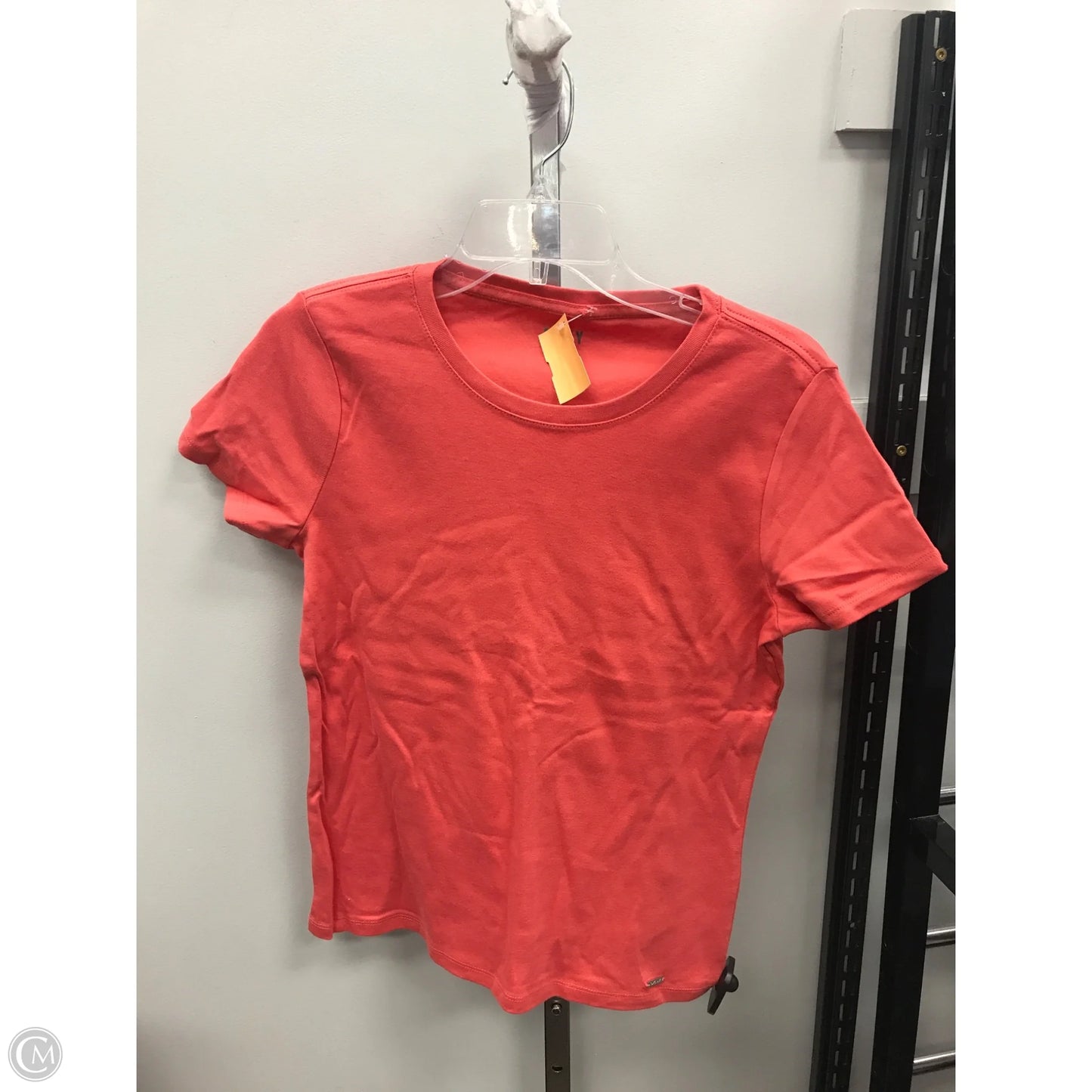 Top Short Sleeve Basic By Dkny In Coral, Size: M