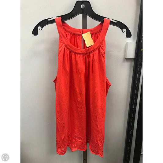 Top Sleeveless By Lands End In Orange, Size: M
