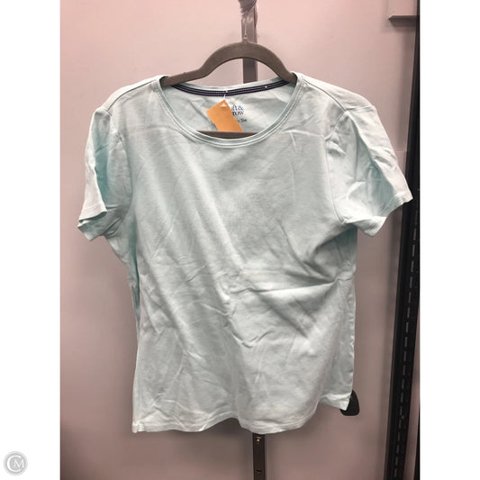 Top Short Sleeve Basic By Croft And Barrow In Blue, Size: M