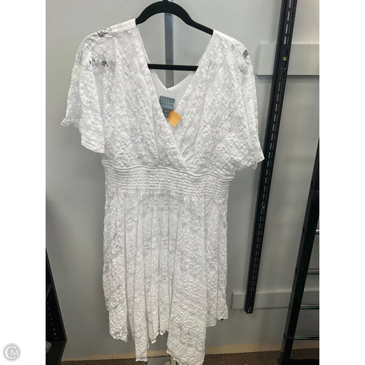 Dress Casual Midi By Cmc In White, Size: 18
