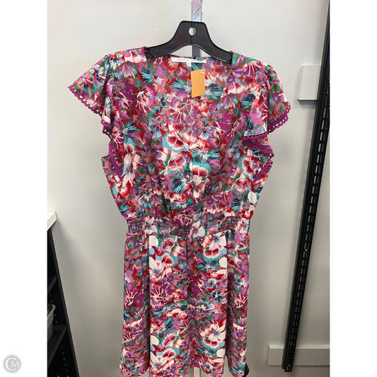 Dress Casual Short By Collective Concepts In Floral Print, Size: M