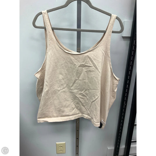 Athletic Tank Top By Nike Apparel In Tan, Size: 3x