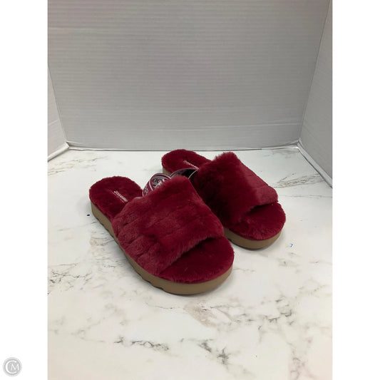 Sandals Flats By Koolaburra By Ugg In Maroon, Size: 7