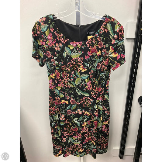 Dress Casual Short By Connected Apparel In Floral Print, Size: 8