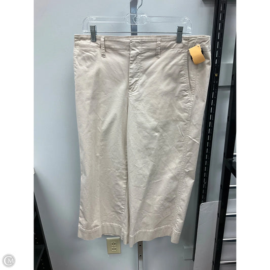 Pants Cropped By Lands End In Cream, Size: 12