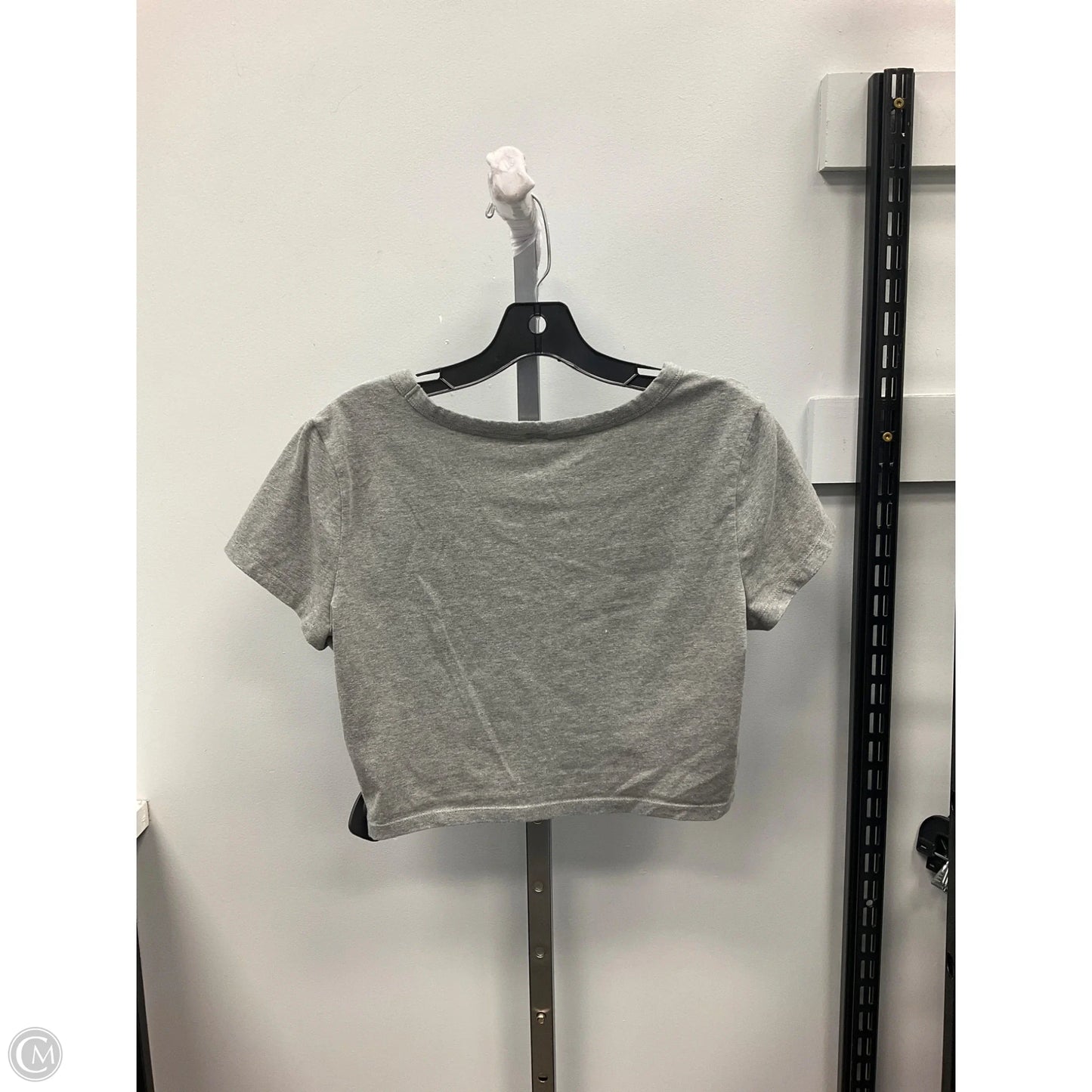 Top Short Sleeve Basic By Wild Fable In Grey, Size: L